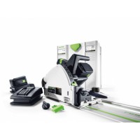 FESTOOL TSC 55 Li REB SET-FS 1400 įleidžiamas pjūklas 2x5,2 Ah